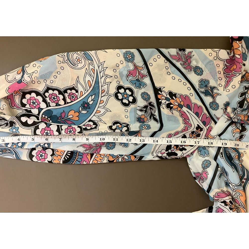 Marc New York long sleeve paisley peplum blouse - Picture 9 of 9